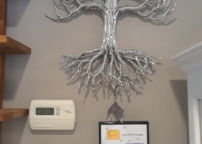image of metal growed tree